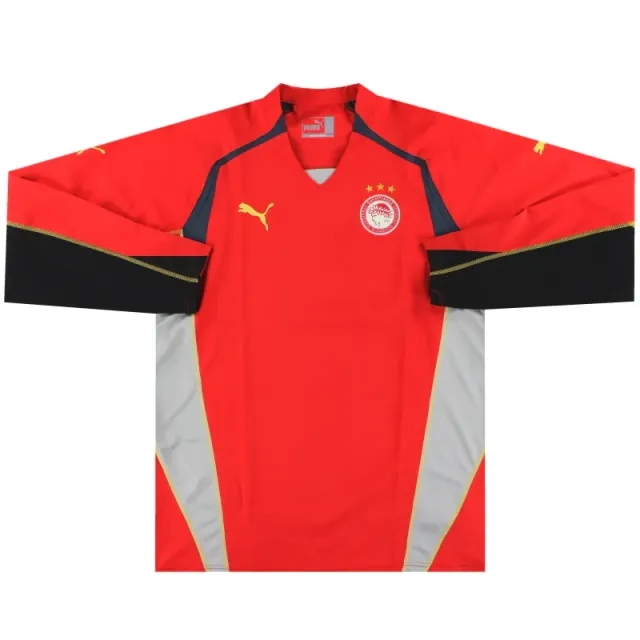 2005-06 Olympiakos Puma Goalkeeper Shirt *Mint* L - Olympiakos / Mint / Large