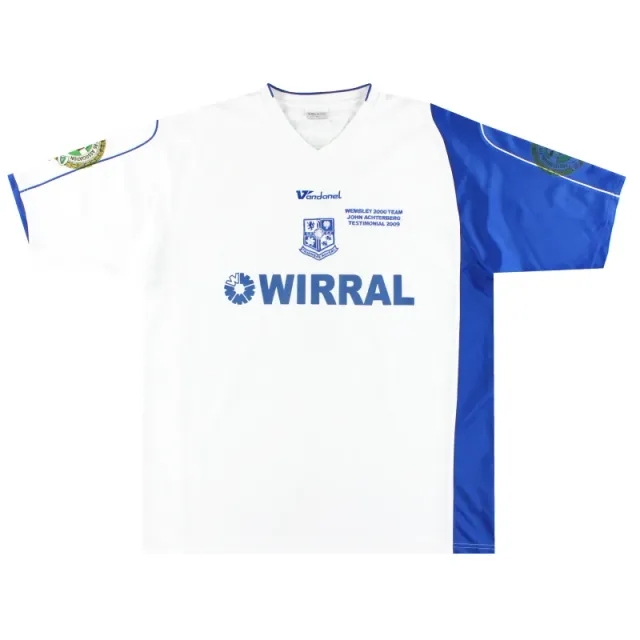 2009 Tranmere Rovers John Achterberg Testimonial Home Shirt #4 XL - Tranmere Rovers / Excellent / XL