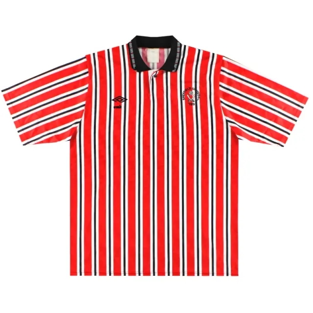 1990-92 Sheffield United Umbro Home Shirt S - Sheffield United / Very good / Small