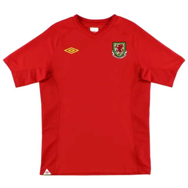 2010-11 Wales Umbro Home Shirt *Mint* L - Wales / Mint / Large