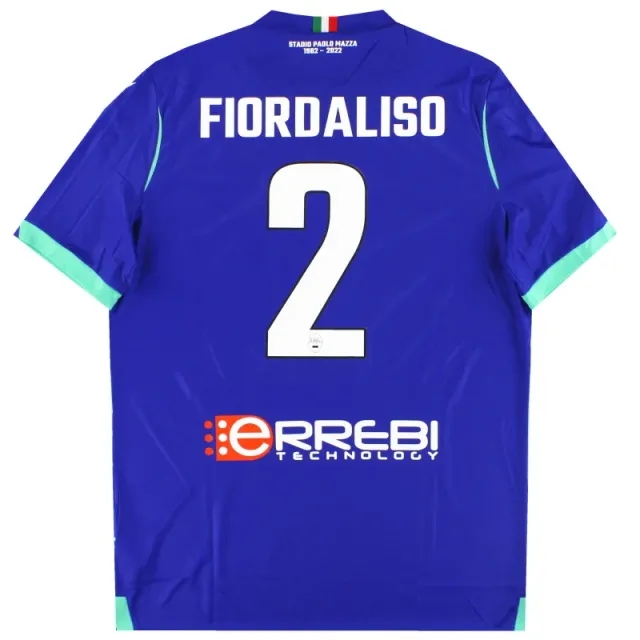 2022-23 SPAL Macron Player Issue Third Shirt Fiordaliso #2 *As New* XL - Other Italian Clubs / As New / XL