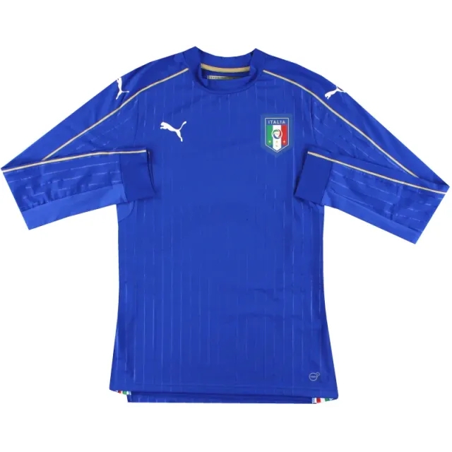 2016-17 Italy Player Issue Authentic Home Shirt L/S *As New* XL - Italy / As New / XL