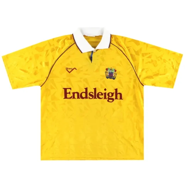 1991-93 Burnley Ribero Away Shirt L - Burnley / Excellent / Large