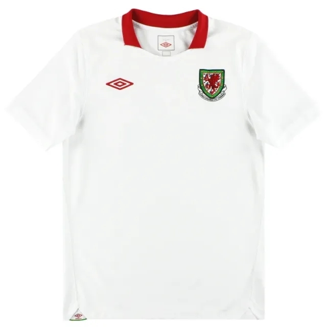 2010-11 Wales Umbro Away Shirt *Mint* L - Wales / Mint / Large
