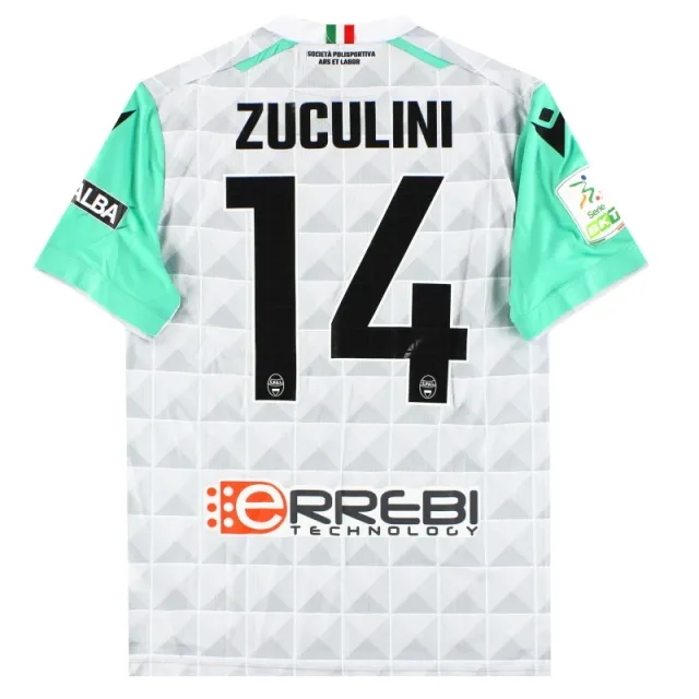 2022-23 SPAL Macron Player Issue Away Shirt Zuculini #14 *As New* M - Other Italian Clubs / As New / Medium