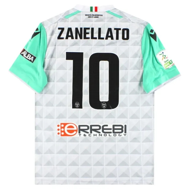 2022-23 SPAL Macron Player Issue Away Shirt Zanellato #10 *As New* XL - Other Italian Clubs / As New / XL