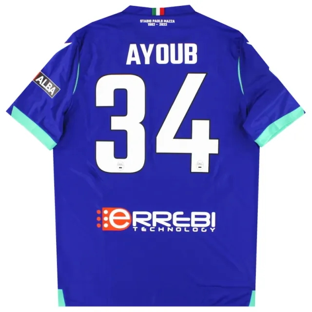 2022-23 SPAL Macron Player Issue Third Shirt Ayoub #34 *As New* L - Other Italian Clubs / As New / Large