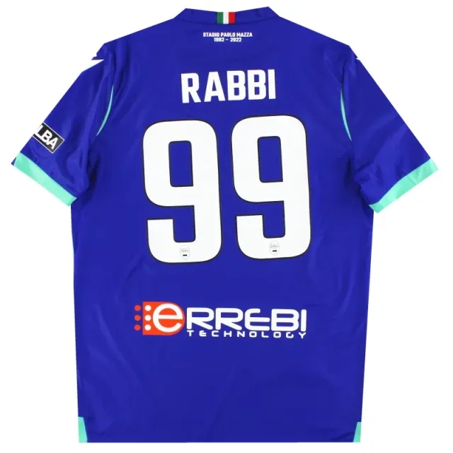 2022-23 SPAL Macron Player Issue Third Shirt Rabbi #99 *As New* L - Other Italian Clubs / As New / Large