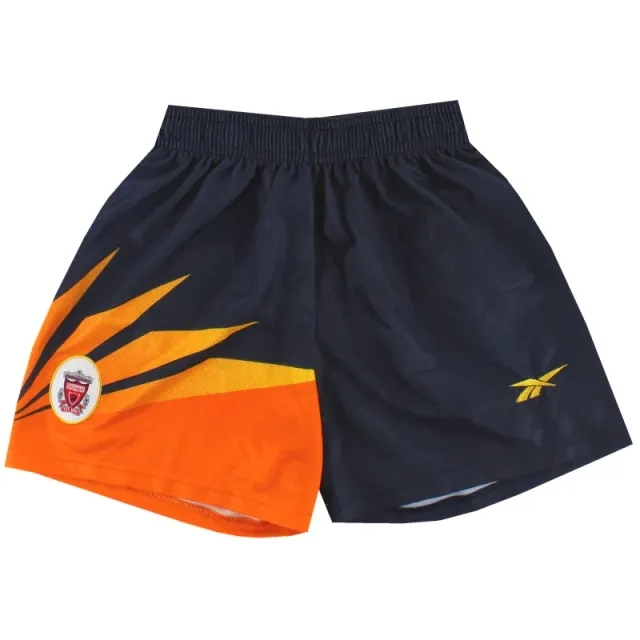 1998-99 Liverpool Reebok Goalkeeper Shorts S - Liverpool / Excellent / Small