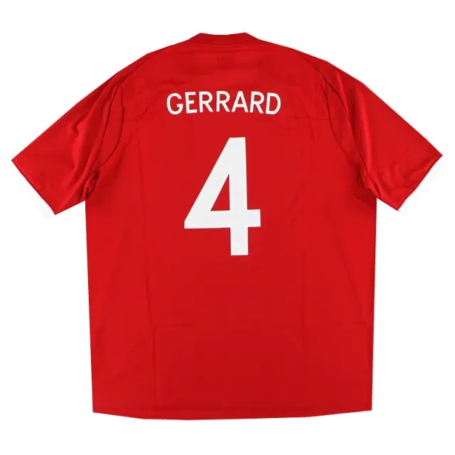 2010-11 England Umbro Away Shirt Gerrard #4 L - England / Excellent / Large
