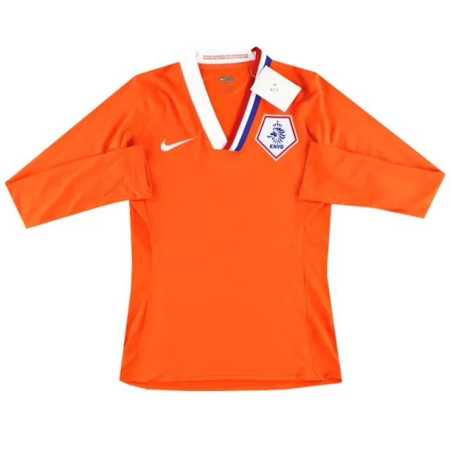 2008-09 Holland Nike Player Issue Home Shirt L/S *w/tags* Womens - Holland / BNIB / XS