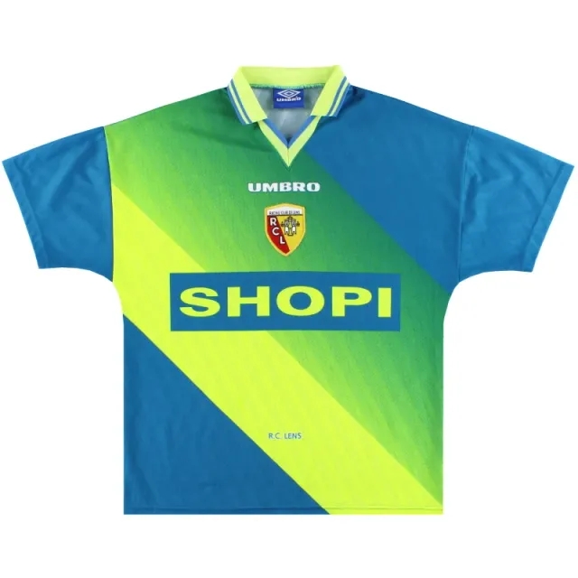 1996-97 Lens Umbro Away Shirt M - Lens / Excellent / Medium