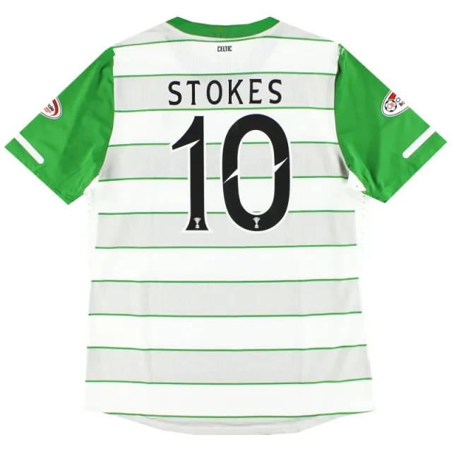 2011-12 Celtic Match Issue Away Shirt Stokes #10 XL - Celtic / Excellent / XL