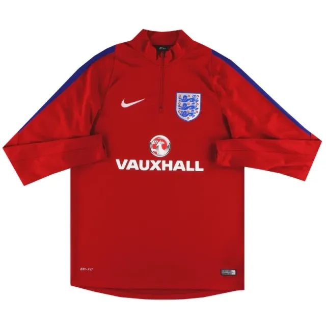 2016-17 England Nike 1/4 Zip Drill Top M - England / Excellent / Medium