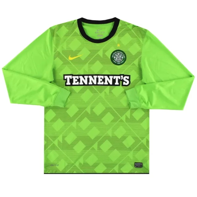 2010-11 Celtic Nike Away Shirt L/S M - Celtic / Excellent / Medium