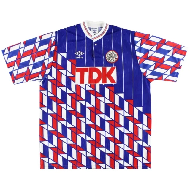 1989-90 Ajax Umbro Away Shirt Y - Ajax / Very Good / Youth