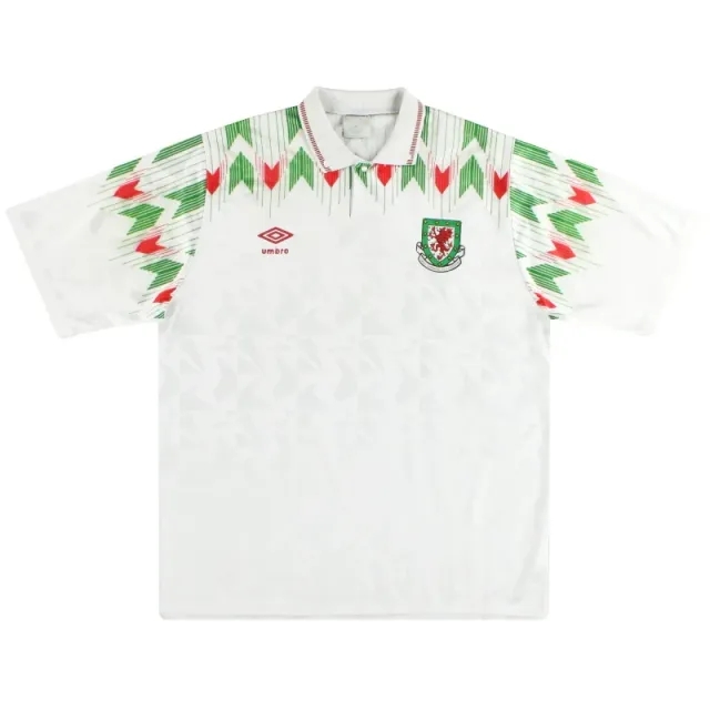 1990-93 Wales Umbro Away Shirt L - Wales / Excellent / Large