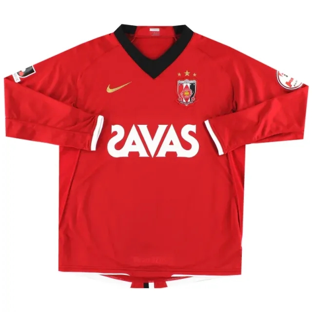 2008 Urawa Red Diamonds Nike Home Shirt L/S M - Other World Clubs / Excellent / Medium
