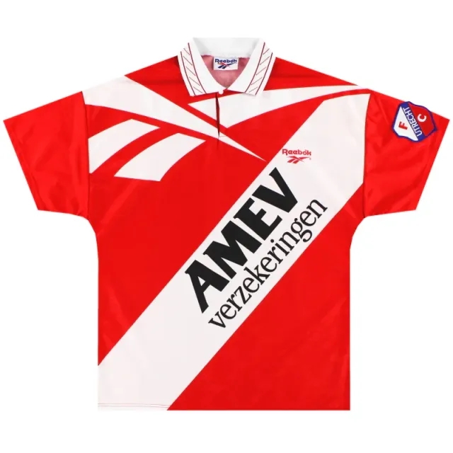 1995-96 Utrecht Reebok Home Shirt *As New* M - Other Dutch Clubs / As New / Medium