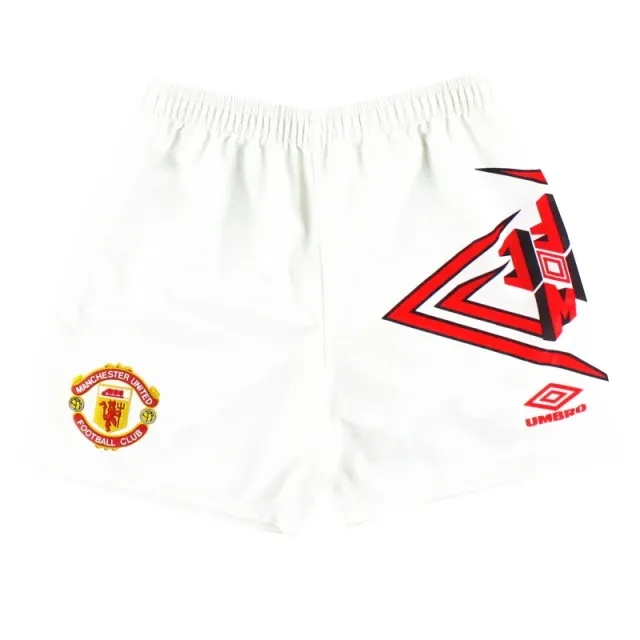 1992-94 Manchester United Umbro Home Shorts M - Manchester United / Excellent / Medium