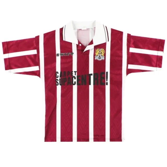 1993-94 Northampton Home Shirt S - Northampton Town / Excellent / Small