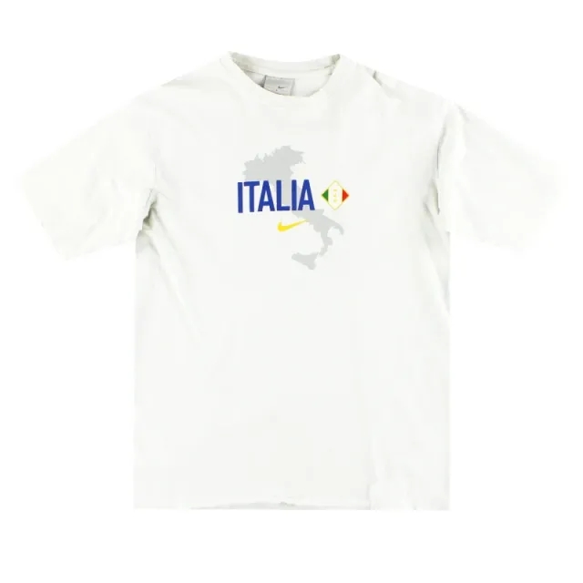 2002 Italy Nike Graphic Leisure Tee Cannavaro L - Italy / Very good / Large