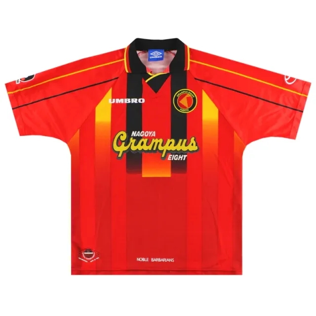 1996-98 Nagoya Grampus Eight Umbro Home Shirt L - Other World Clubs / Excellent / Large