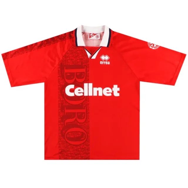1996-97 Middlesbrough Errea Home Shirt XXL - Middlesbrough / Very Good / XXL