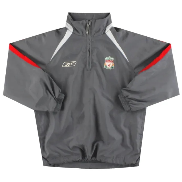 2004-06 Liverpool Reebok Hooded Rain Jacket M.Boys - Liverpool / Excellent / Youth
