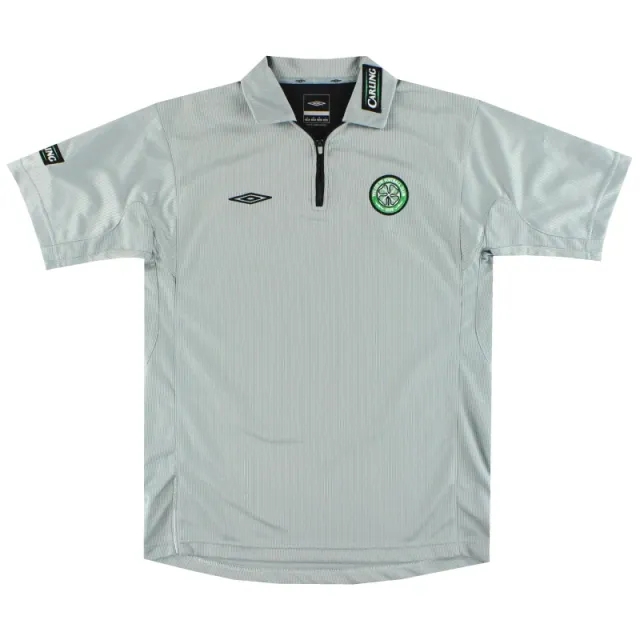 2004-05 Celtic Umbro 1/4 Zip Training Shirt M - Celtic / Excellent / Medium