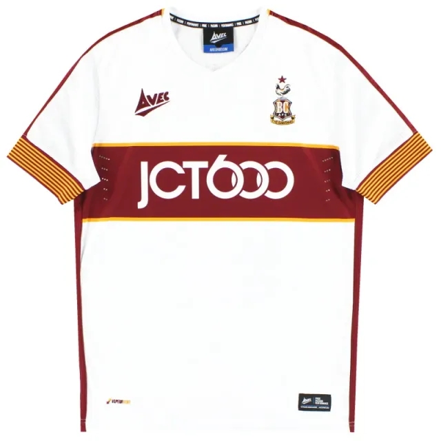2017-18 Bradford City Avec Third Shirt *Mint* S - Bradford City / Mint / Small