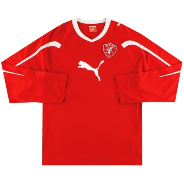 2011-12 Perugia Puma Training Shirt L/S M - Other Italian Clubs / Excellent / Medium