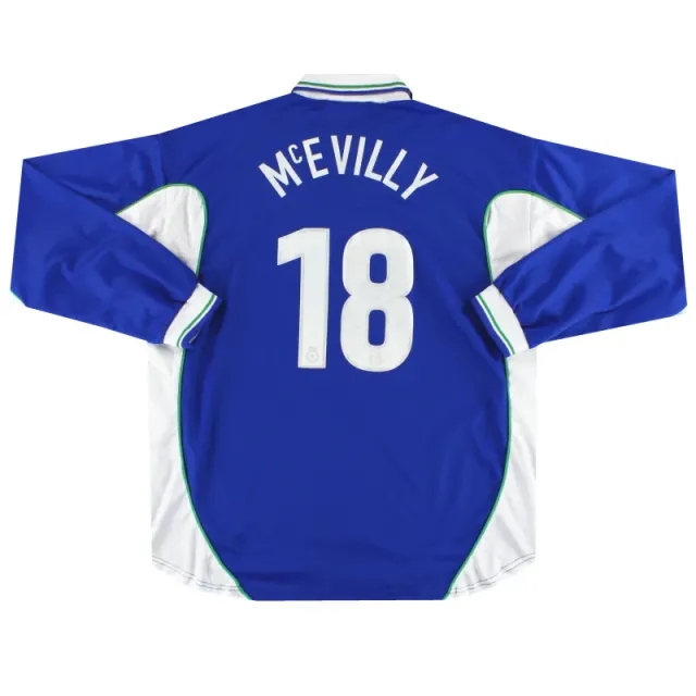 2002-04 Rochdale uhlsport Home Shirt McEvilly #18 L/S XXL - Rochdale / Very Good / XXL