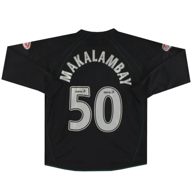 2007-08 Hibernian Player Issue Shirt Makalambay #50 XL - Other Scottish Clubs / Excellent / XL
