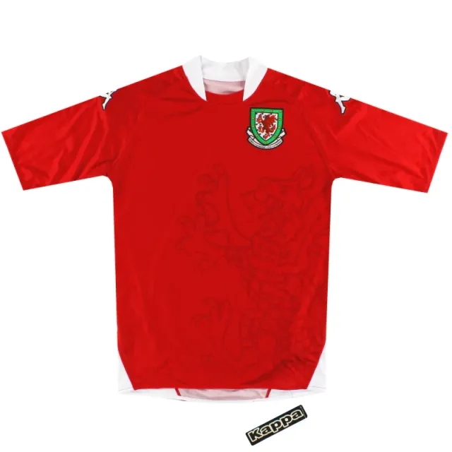 2007-08 Wales Kappa Home Shirt *w/tags* M - Wales / w/tags / Medium