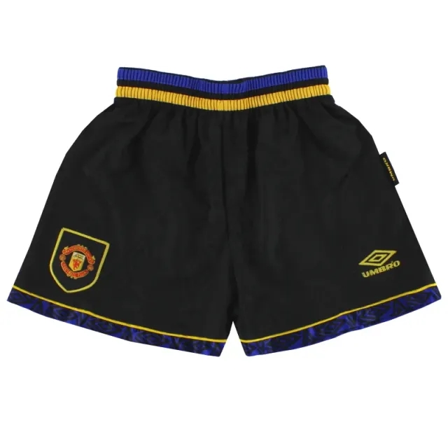 1993-95 Manchester United Umbro Away Shorts S - Manchester United / Excellent / Small
