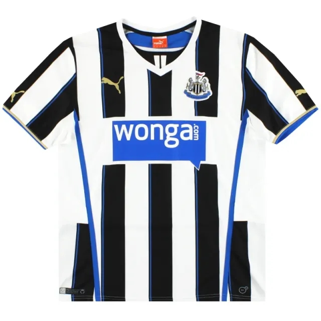 2013-14 Newcastle Puma Home Shirt L - Newcastle United / Excellent / Large