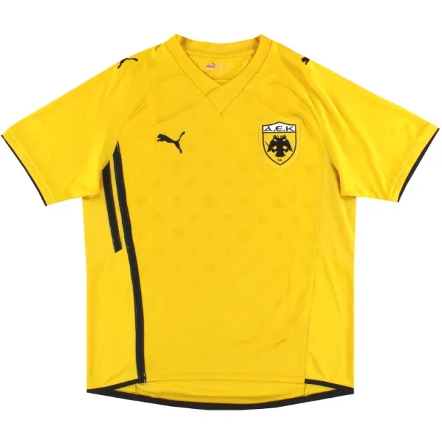 2009-10 AEK Athens Puma Home Shirt L - Other Greek Clubs / Excellent / Large