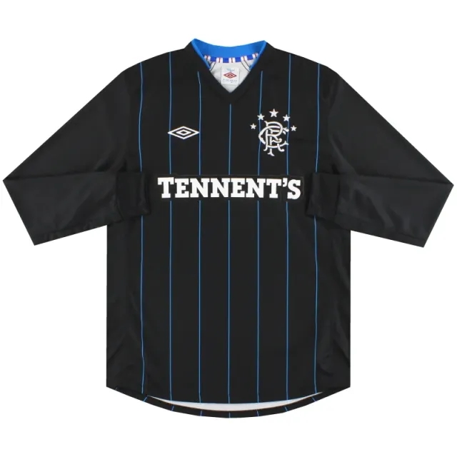 2012-13 Rangers Umbro Third Shirt *Mint* L/S L - Rangers / Mint / Large