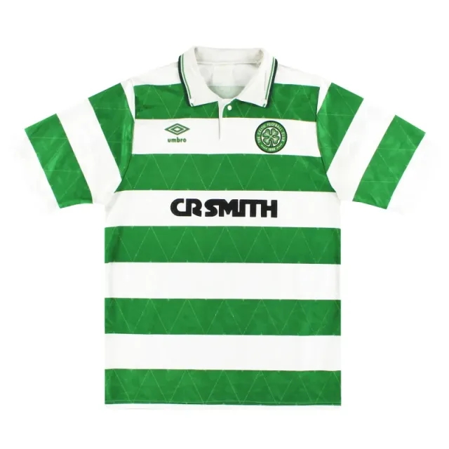 1989-91 Celtic Umbro Home Shirt S - Celtic / Excellent / Small