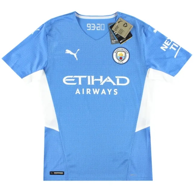 2021-22 Manchester City Puma Home Shirt L/S *w/tags* - Manchester City / w/tags / Small