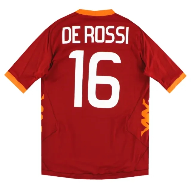 2011-12 Roma Kappa Home Shirt De Rossi #16 *w/tags* XL - Roma / w/tags / XL