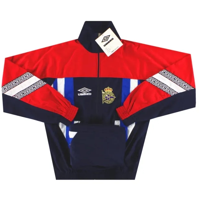 1995-96 Deportivo Umbro Tracksuit *w/tags* S - Deportivo La Coruna / w/tags / Small