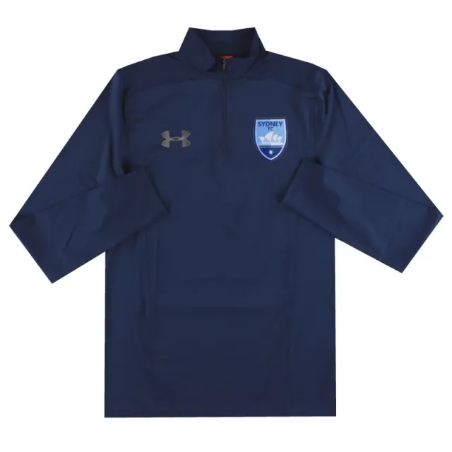 2019-20 Sydney FC Under Armour 1/4 Zip Top *As New* M - Other World Clubs / As New / Medium