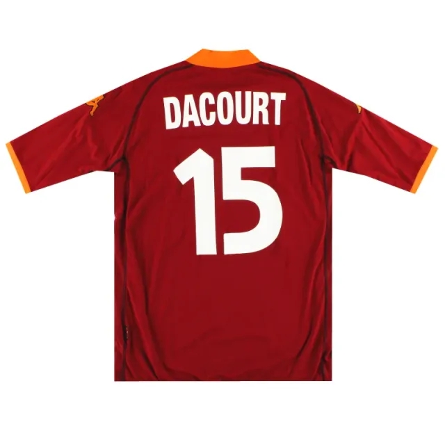 2002-03 Roma Kappa Home Shirt Dacourt # 15 XXL - Roma / As New / XXL