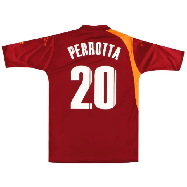 2005-06 Roma Diadora Player Issue Home Shirt Perrotta #20 *As New* L - Roma / As New / Large