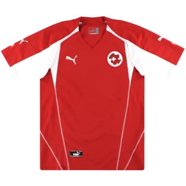 2004-06 Switzerland Puma Home Shirt S - Switzerland / Excellent / Small