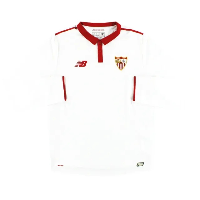 2016-17 Sevilla New Balance Home Shirt L/S *As New* M - Sevilla / As New / Medium