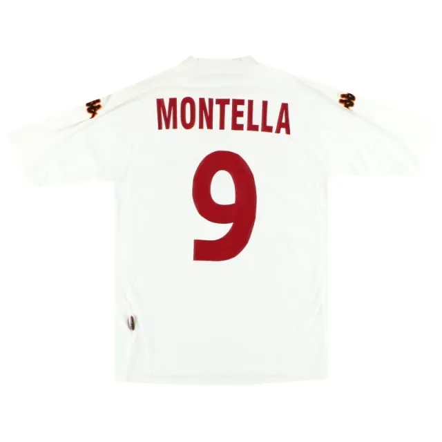 2000-01 Roma Kappa Away Shirt Montella #9 *As New* XXL - Roma / As New / XXL