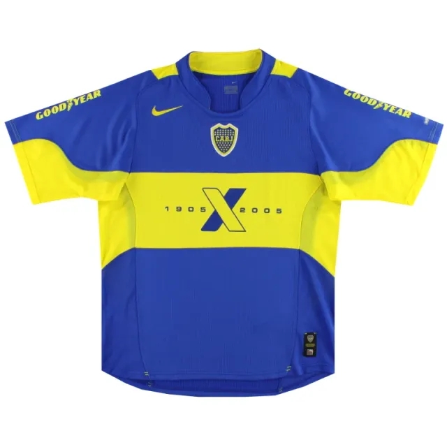 2005 Boca Juniors Nike Centenary Home Shirt #10 *As New* L - Central and South American Clubs / As New / Large
